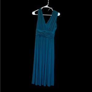 Suzi Chin Teal Maxi Dress